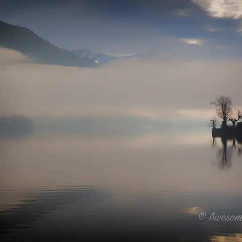 Fog and Lake 14